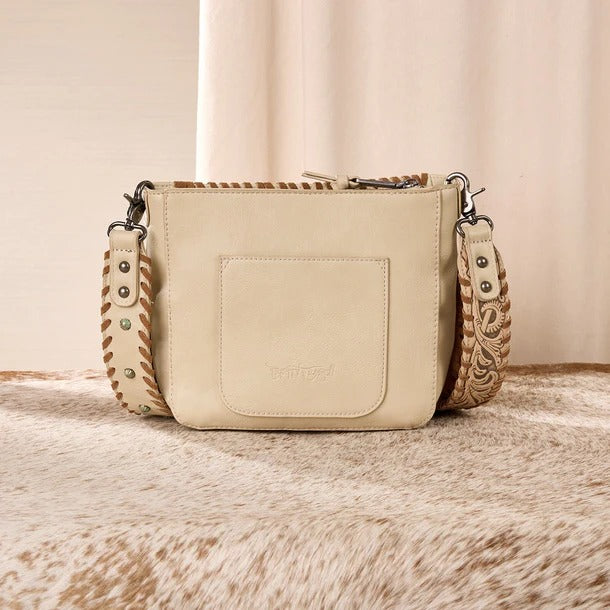 The Lucky Kentucky Cowhide Fringe Purse by Trinity Ranch - Tan