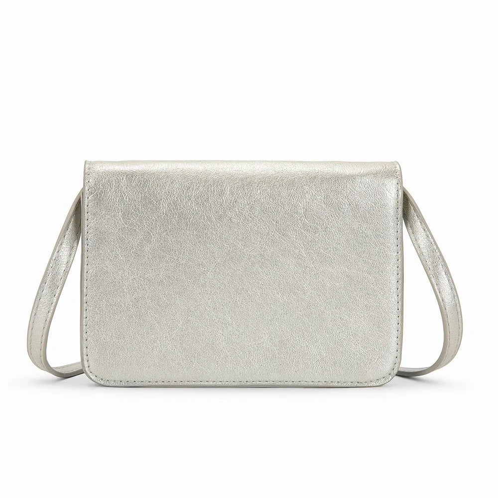 The Rhinestone Cowgirl Embroidered Cross Body Bag by Wrangler in Platinum