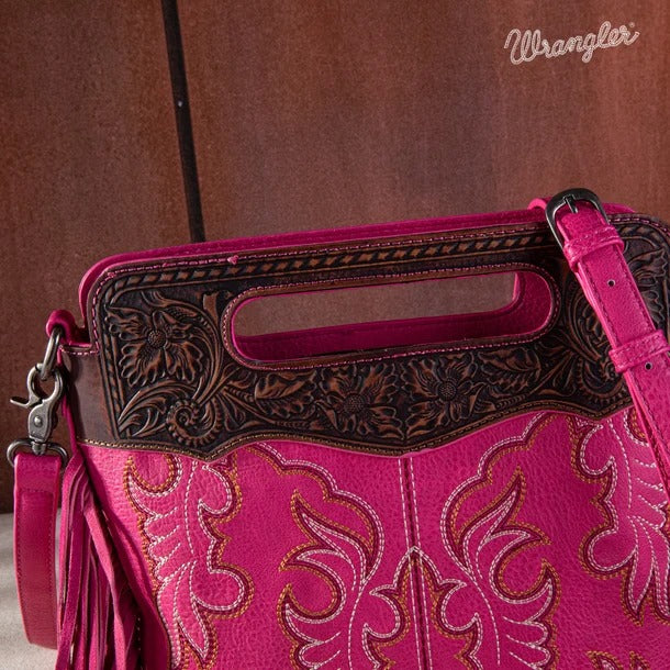 The Boot Stitch Babe Purse by Wrangler - Hot Pink
