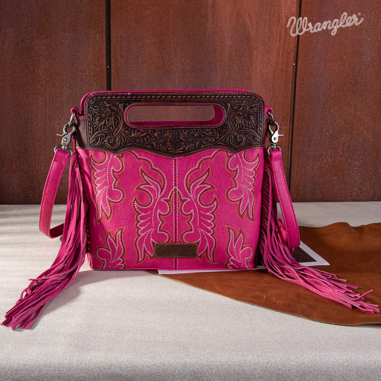 The Boot Stitch Babe Purse by Wrangler - Hot Pink