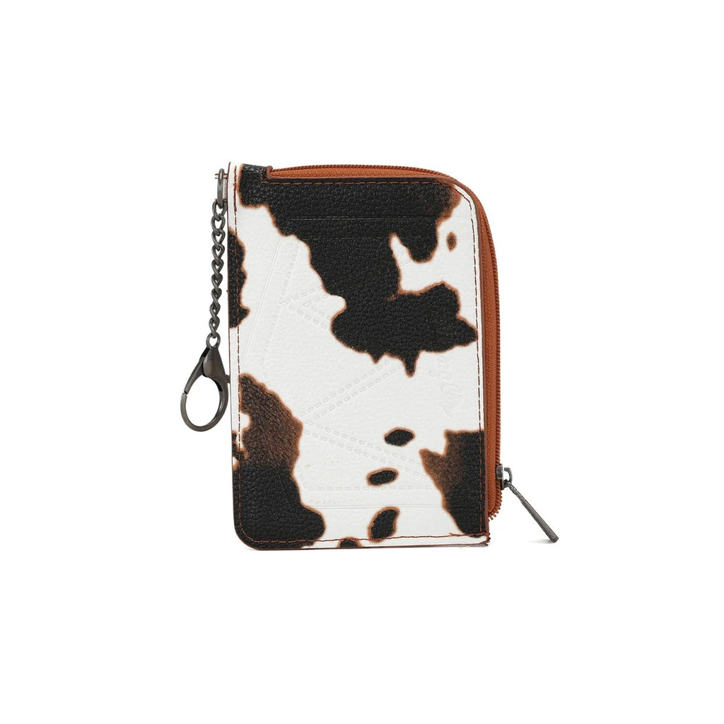 The Dairy Delight Mini Zip Card Case by Wrangler - Brown