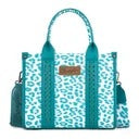 The Cat's Meow Mini Tote Purse by Wrangler - Turquoise