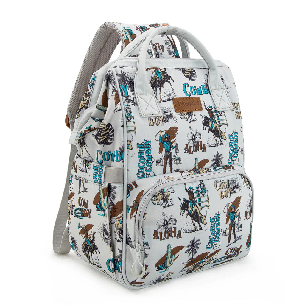 The Coconut Cowboy Callie Backpack/Diaper Bag by Wrangler - Beige