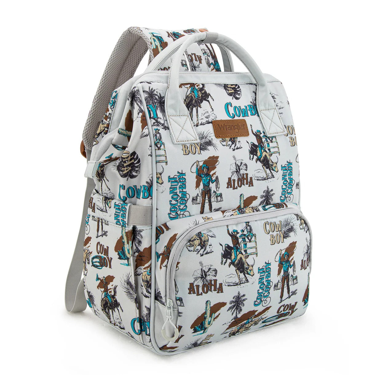 The Coconut Cowboy Callie Backpack/Diaper Bag by Wrangler - Beige