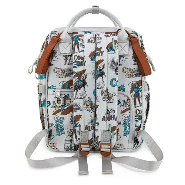 The Coconut Cowboy Callie Backpack/Diaper Bag by Wrangler - Beige