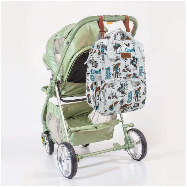The Coconut Cowboy Callie Backpack/Diaper Bag by Wrangler - Beige