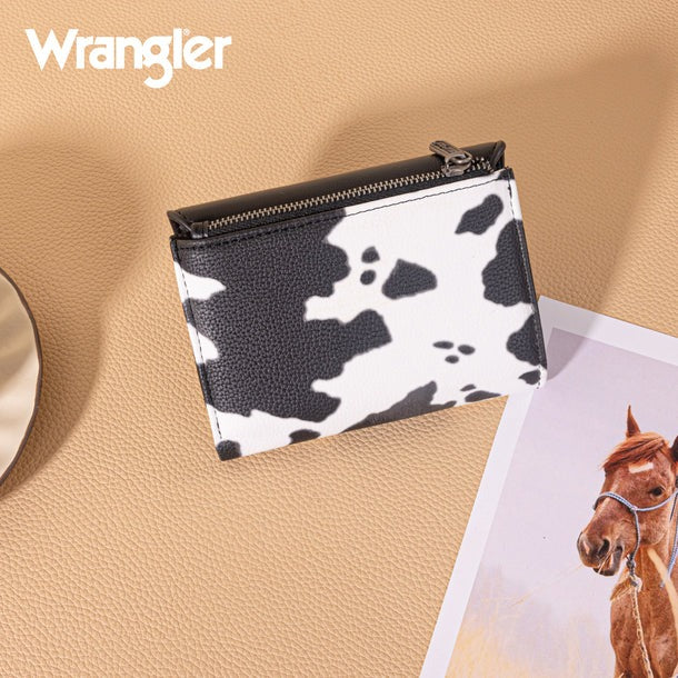 The Dairy Delight Trifold Wallet by Wrangler - Black