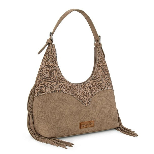 The Classy and Sassy Hobo Style Purse by Wrangler in Tan
