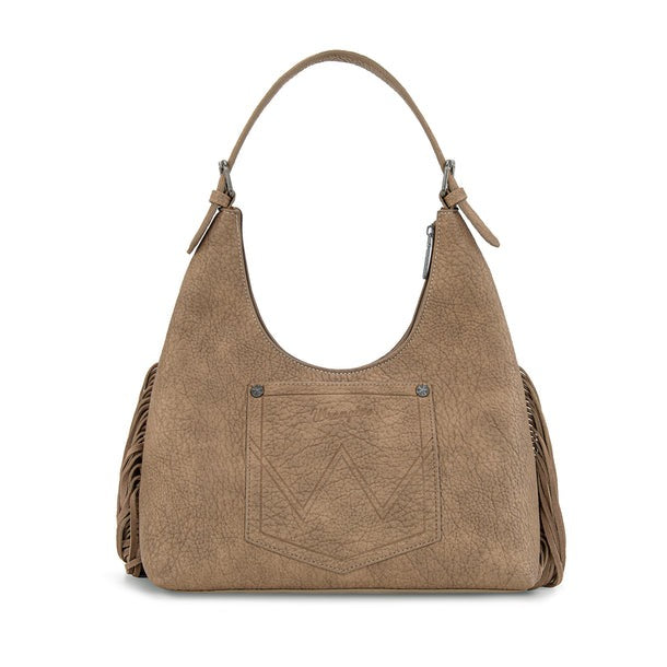 The Classy and Sassy Hobo Style Purse by Wrangler in Tan