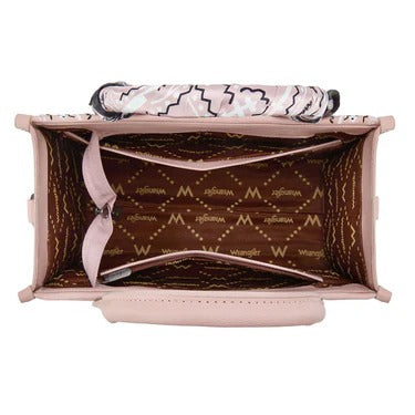 The Bandana Bandit Mini Tote Purse by Wrangler - Baby Pink