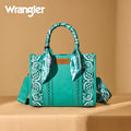The Bandana Bandit Mini Tote Purse by Wrangler - Turquoise