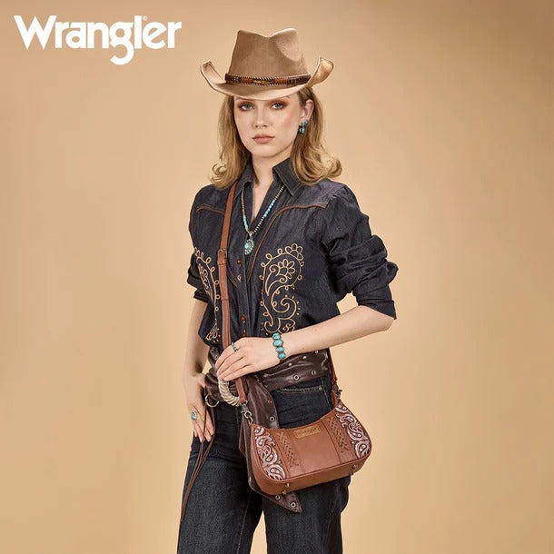 The Bandana Bandit Mini Purse by Wrangler - Brown