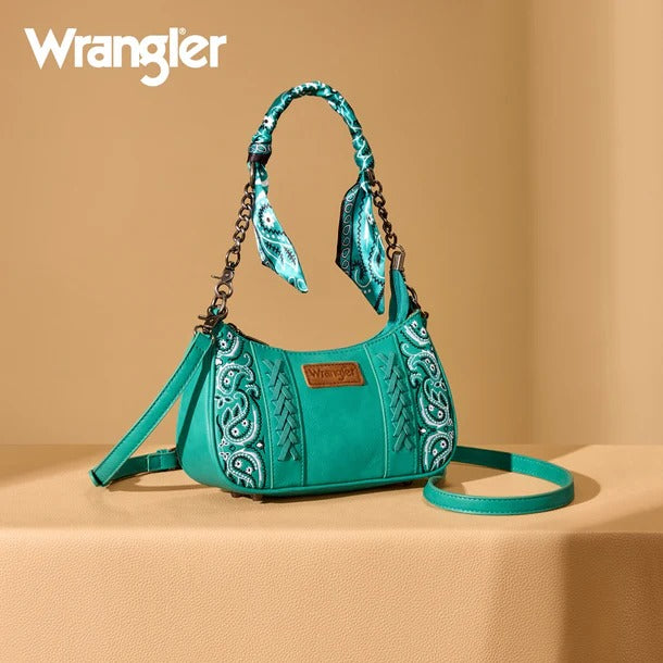 The Bandana Bandit Mini Purse by Wrangler - Turquoise