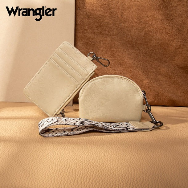 The Bandana Bandit Wristlet/Key Chain by Wrangler in Whipped Cream