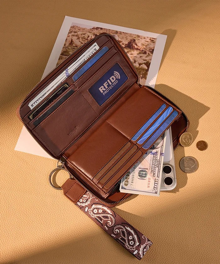 The Bandana Bandit Wallet by Wrangler - Brown