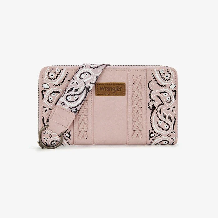 The Bandana Bandit Wallet by Wrangler - Baby Pink