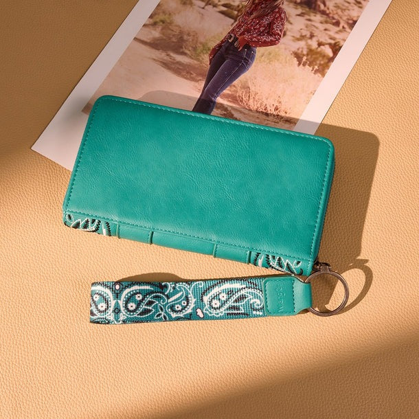 The Bandana Bandit Wallet by Wrangler - Turquoise