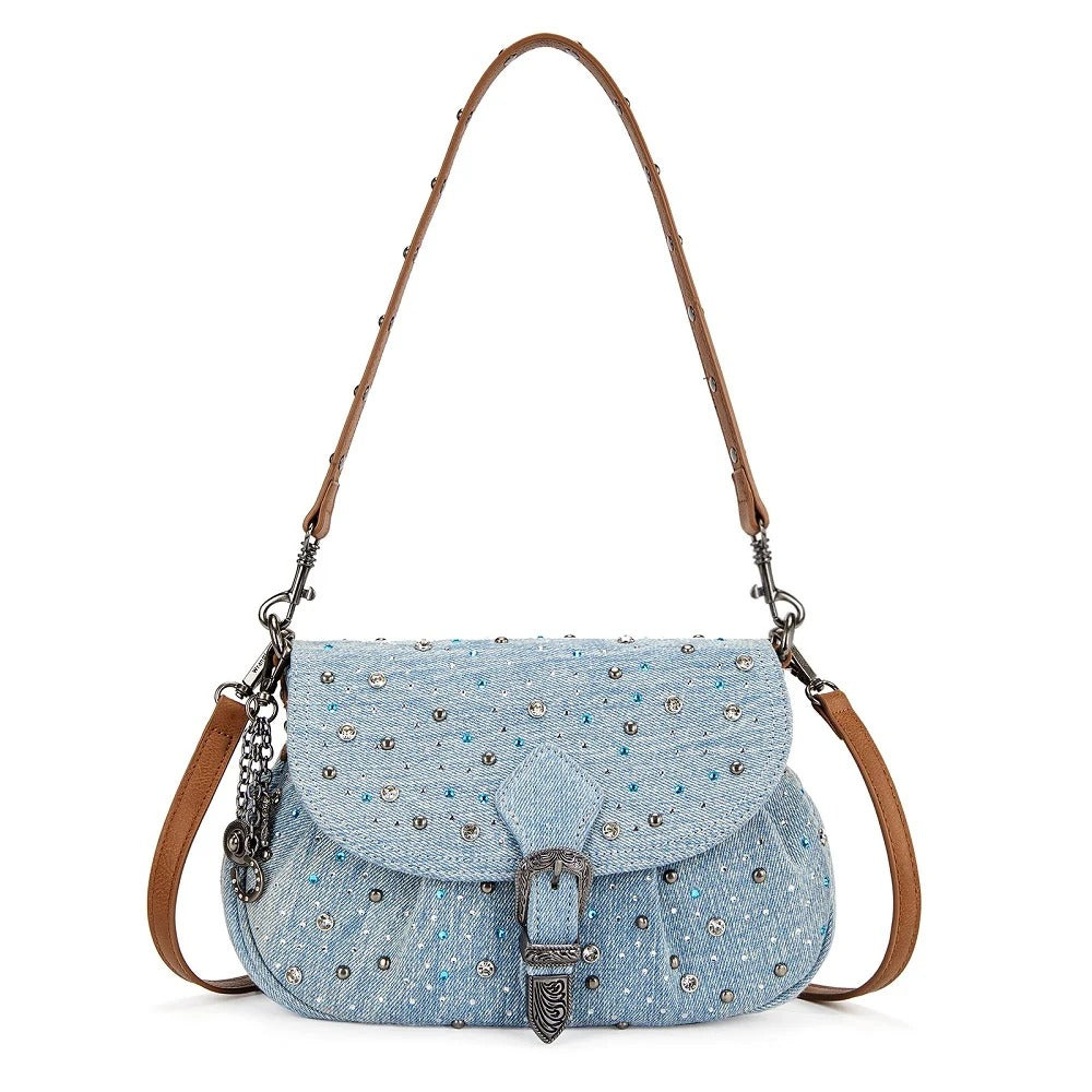 The Denim Delight Purse by Wrangler - Baby Blue Jean