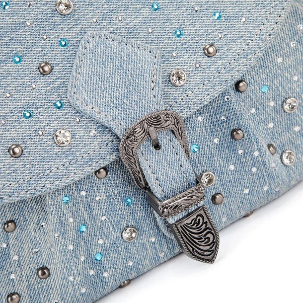 The Denim Delight Purse by Wrangler - Baby Blue Jean