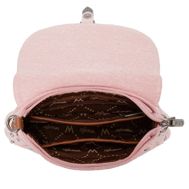 The Denim Delight Purse by Wrangler - Baby Pink Jean