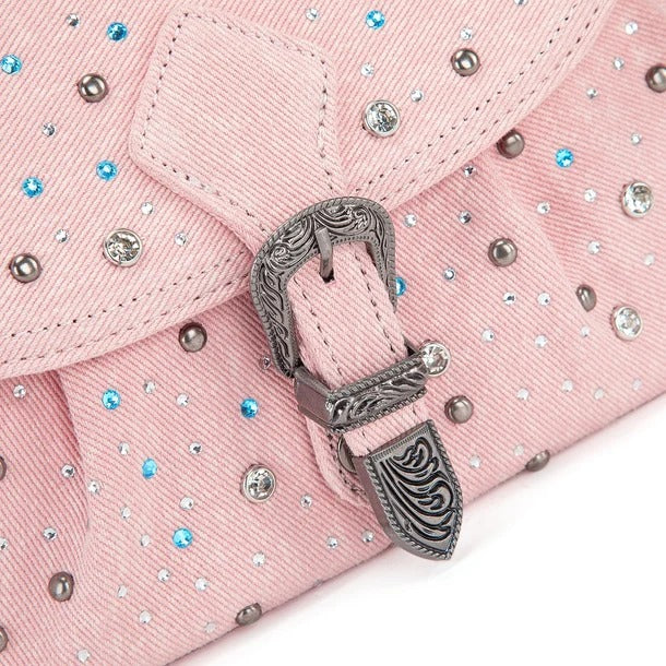 The Denim Delight Purse by Wrangler - Baby Pink Jean