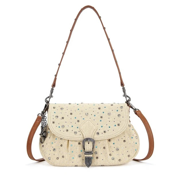 The Denim Delight Purse by Wrangler - Baby Cream Jean
