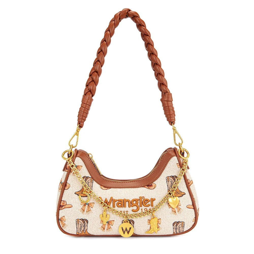 The Lucky Charm Cowgirl Mini Purse by Wrangler - Tan