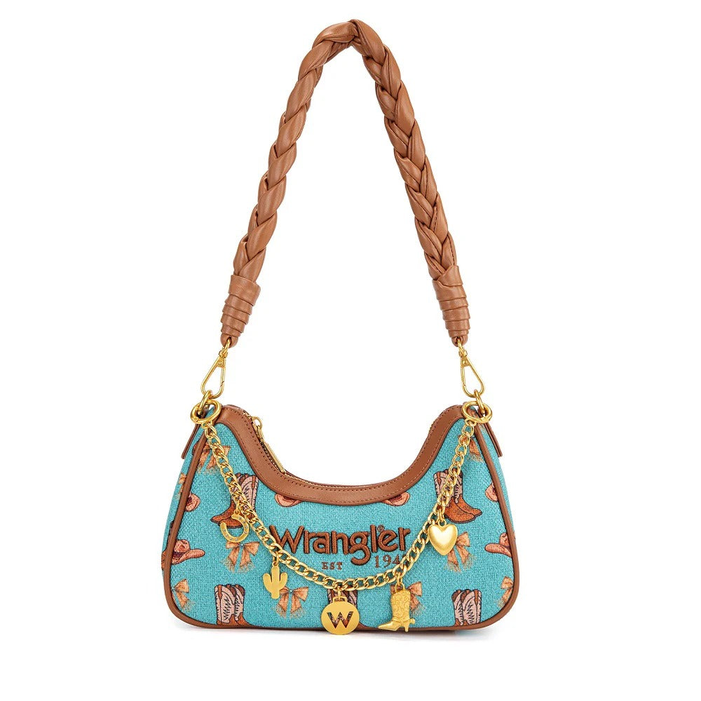 The Lucky Charm Cowgirl Mini Purse by Wrangler - Turquoise