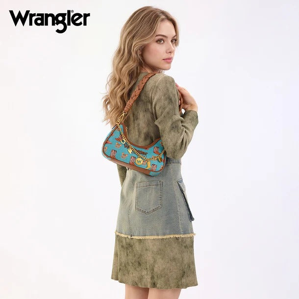 The Lucky Charm Cowgirl Mini Purse by Wrangler - Turquoise