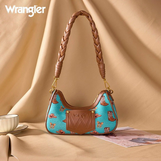 The Lucky Charm Cowgirl Mini Purse by Wrangler - Turquoise