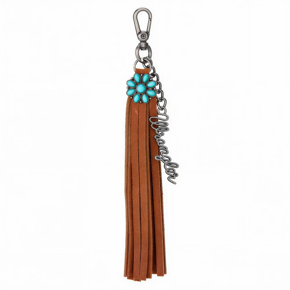 The Fringe Felicity Keychain By Wrangler - Caramel