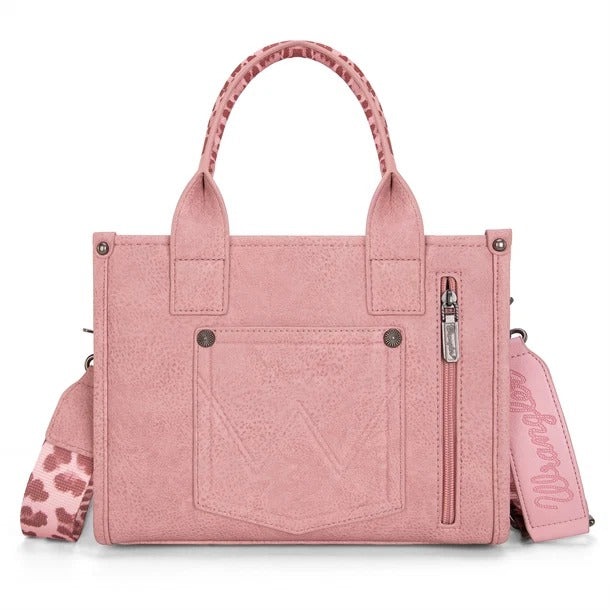 The Cat's Meow Mini Tote Purse by Wrangler - Pink Milkshake