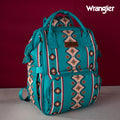 The Saddle Blanket Backpack/Diaper Bag by Wrangler - Turquoise