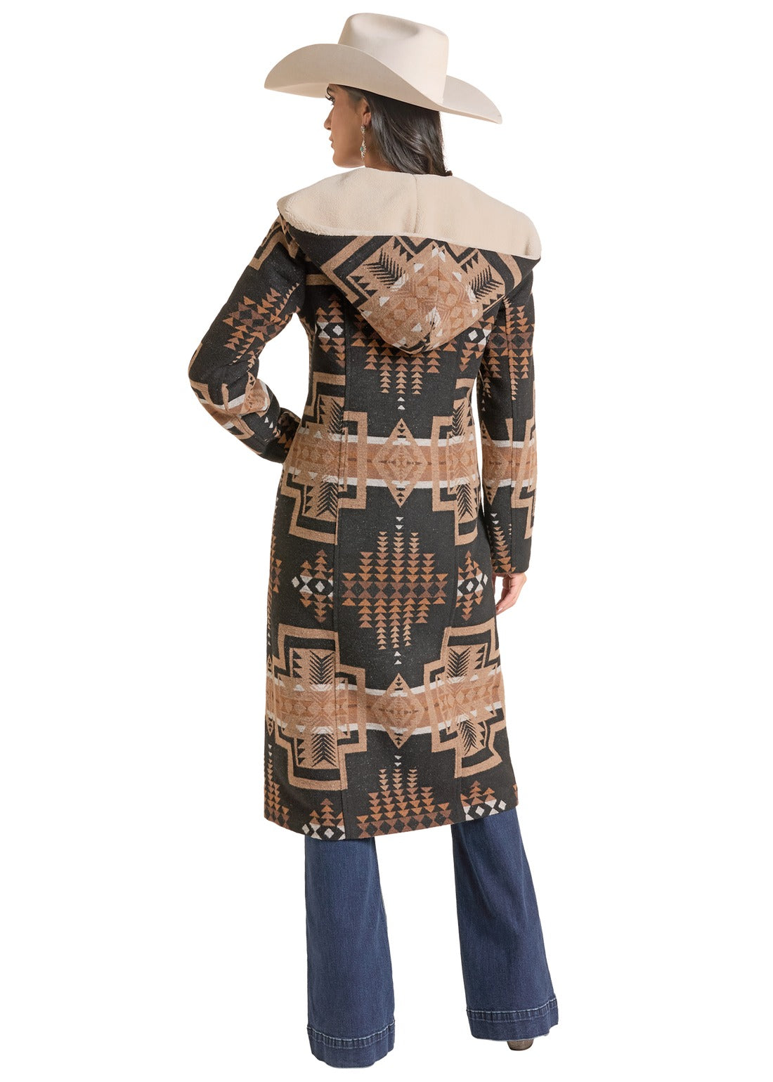 The Calico Ridge Aztec Long Coat by Panhandle Slim
