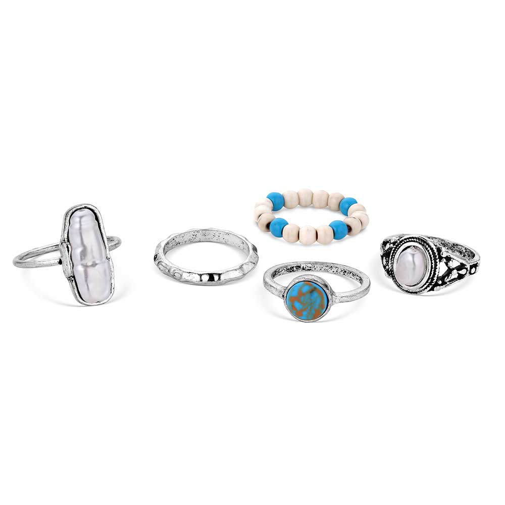 Ivory Skies Attitude 5 Ring Set by Montana Silversmiths