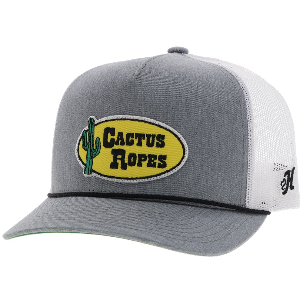 The Cactus Ropes OH Hat by Hooey - Grey/Wht