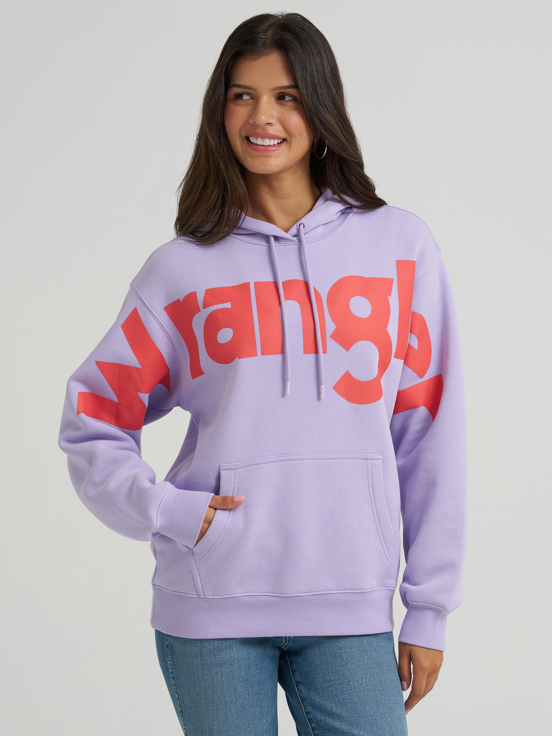 The Represent Hoodie by Wrangler Retro - Lavender Strawberry Lemonade