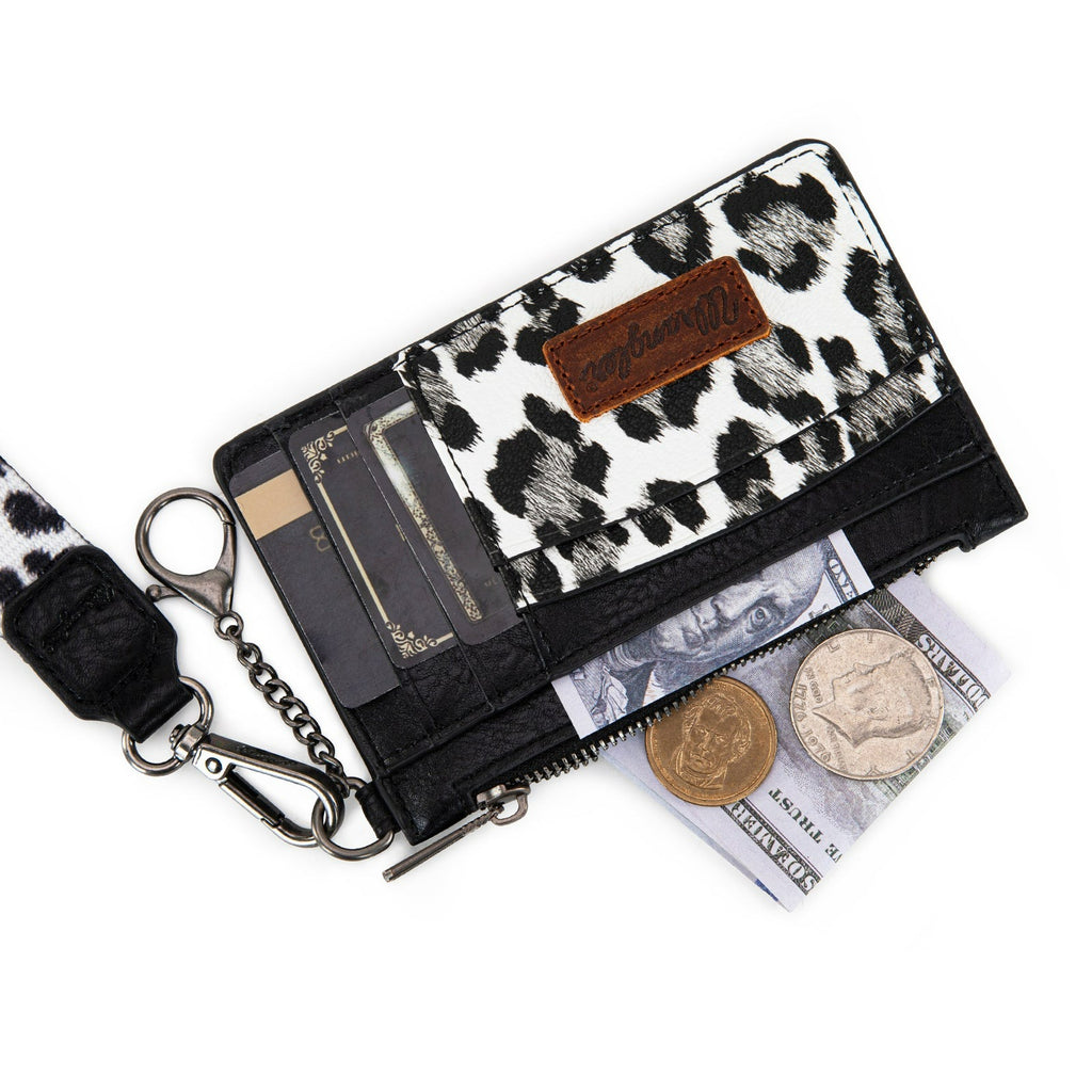 The Cat's Meow Wristlet Card Wallet by Wrangler - Black
