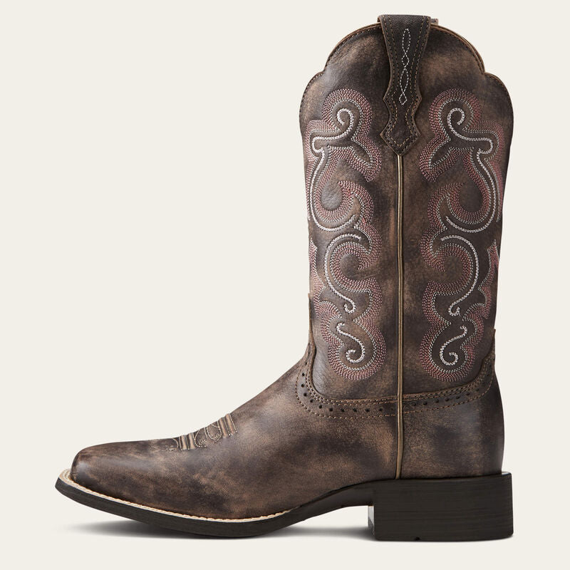 The Quincey Jane Boot by ARIAT in Bomber Jacket Grey/Brown