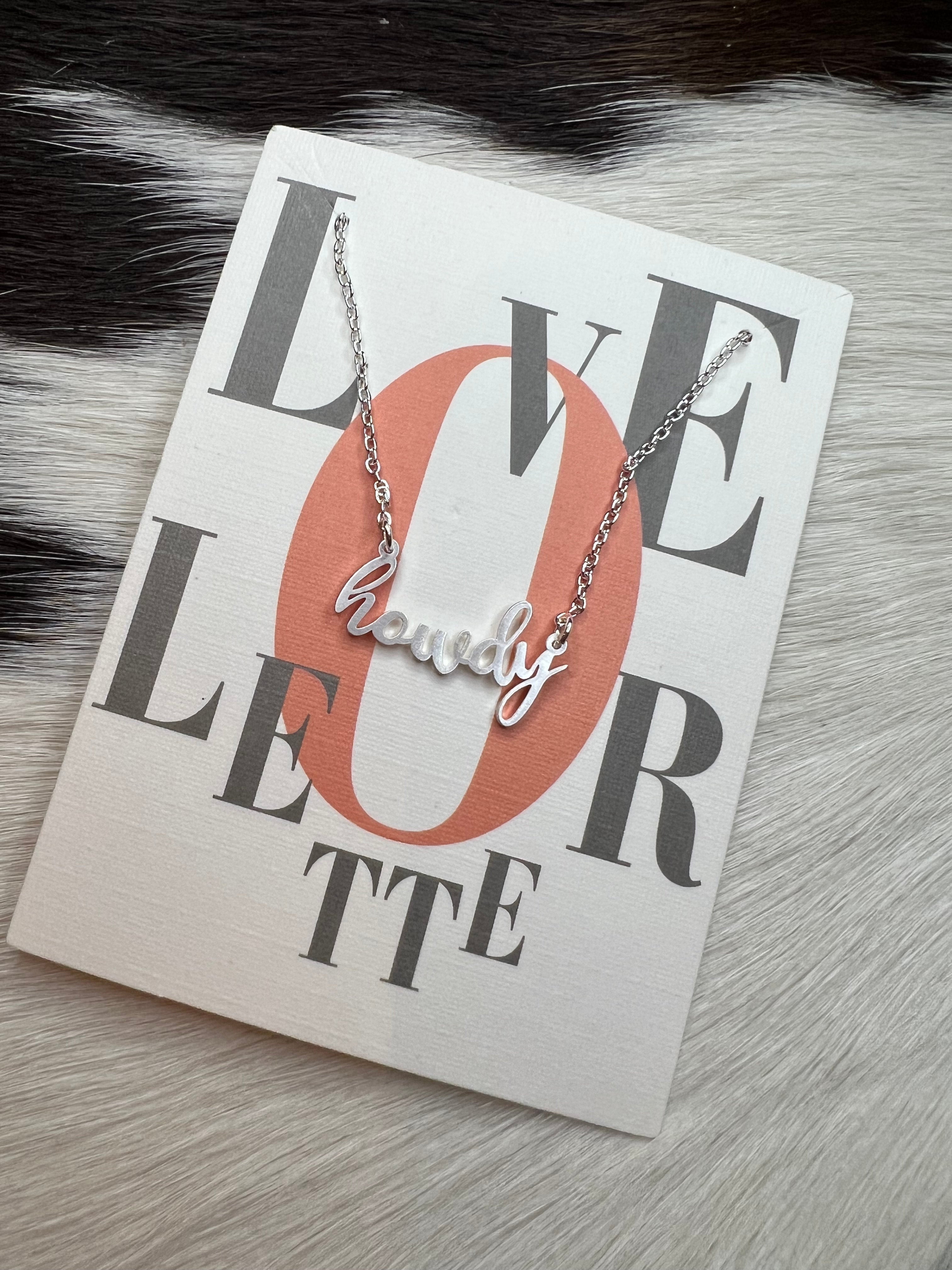 The Happy Lil’ Howdy Necklace - Silver