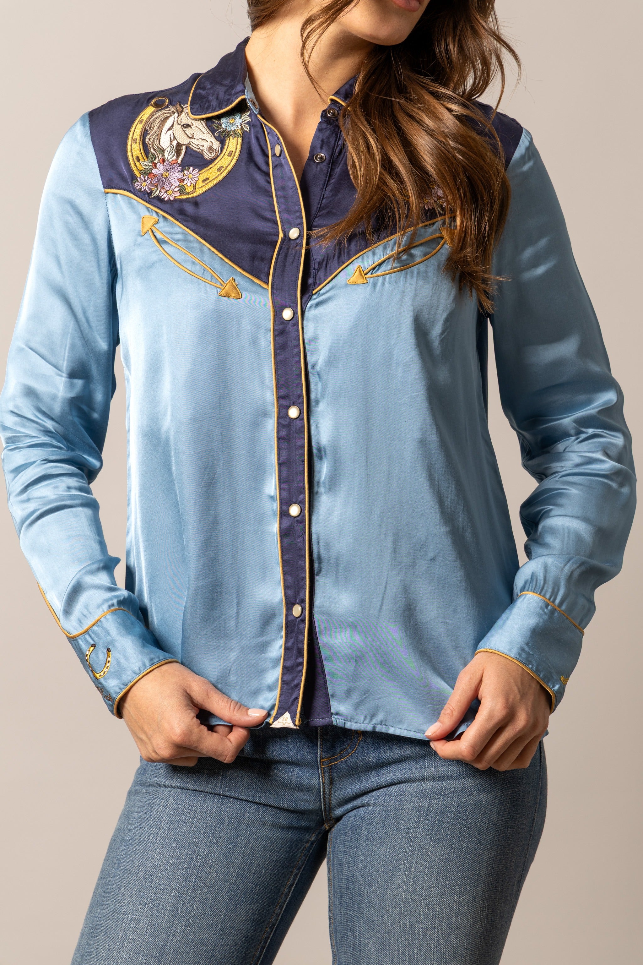 Merada Pearl Snap Shirt by Kimes Ranch