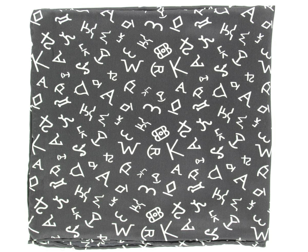 Ranchy Black Brands 100% Silk Wild Rag
