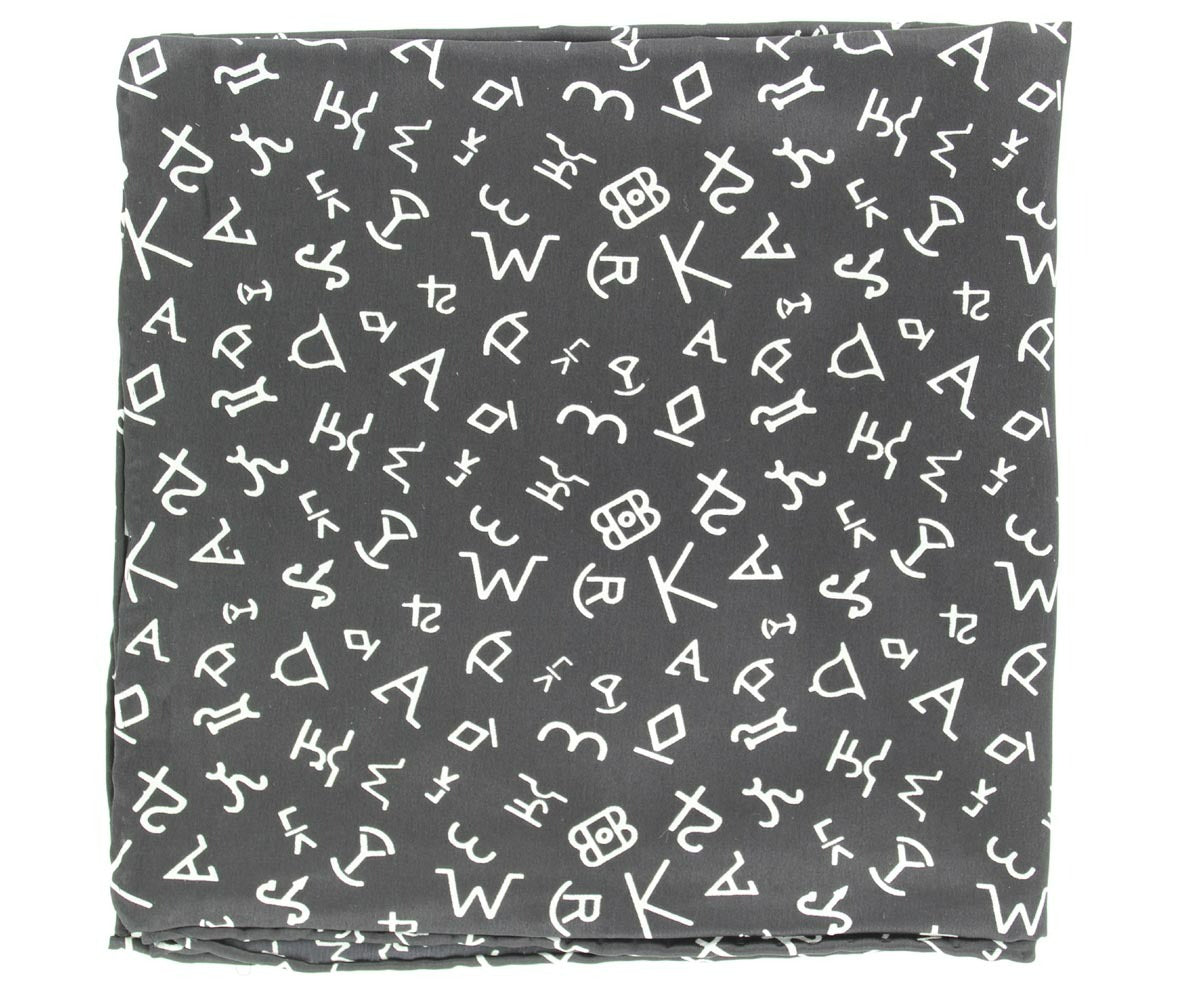 Ranchy Black Brands 100% Silk Wild Rag