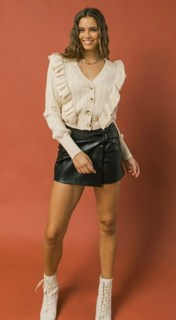 Honey Crueller Cardigan by Flying Tomatoe