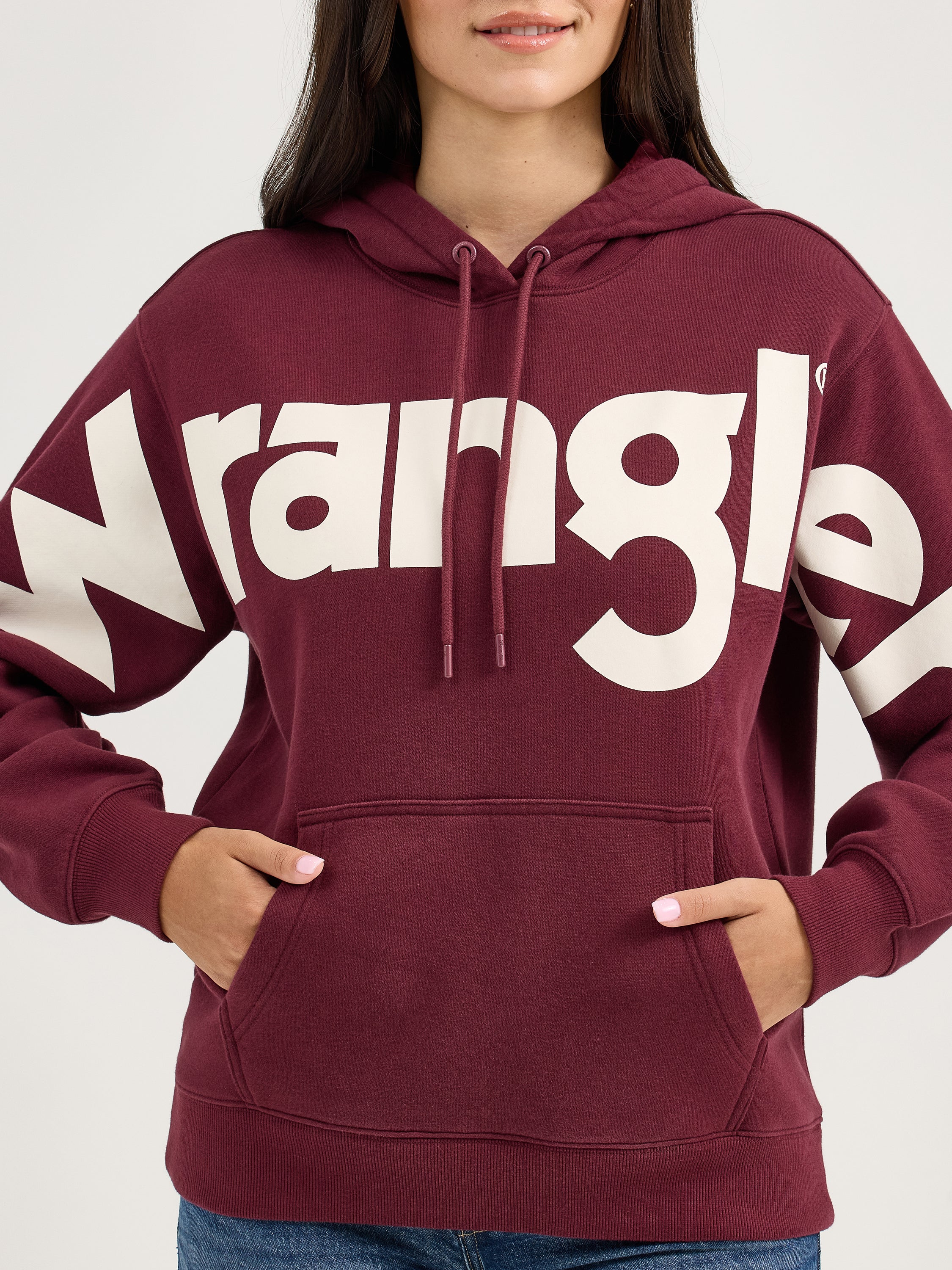 The Represent Hoodie by Wrangler Retro - Maroon