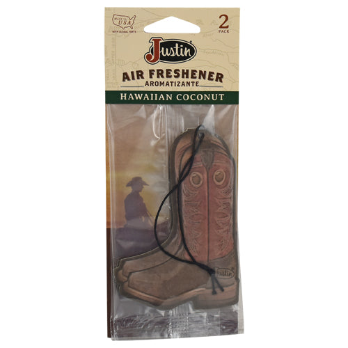 Boot Scootin' Boogie Air Freshener by Justin 2-Pack