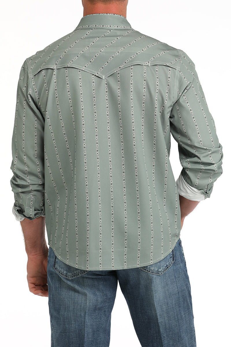 The Down Home Arenaflex Men's Pearl Snap Camp Shirt by Cinch