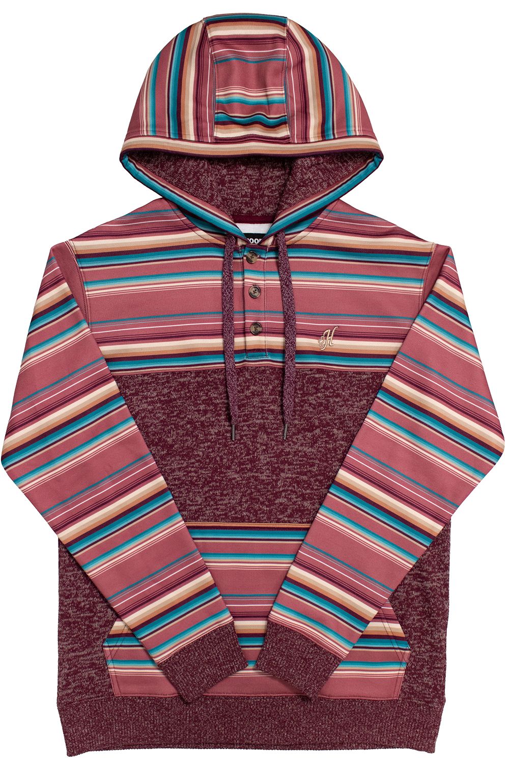 Jimmy Maroon Serape Hooey Hoodie