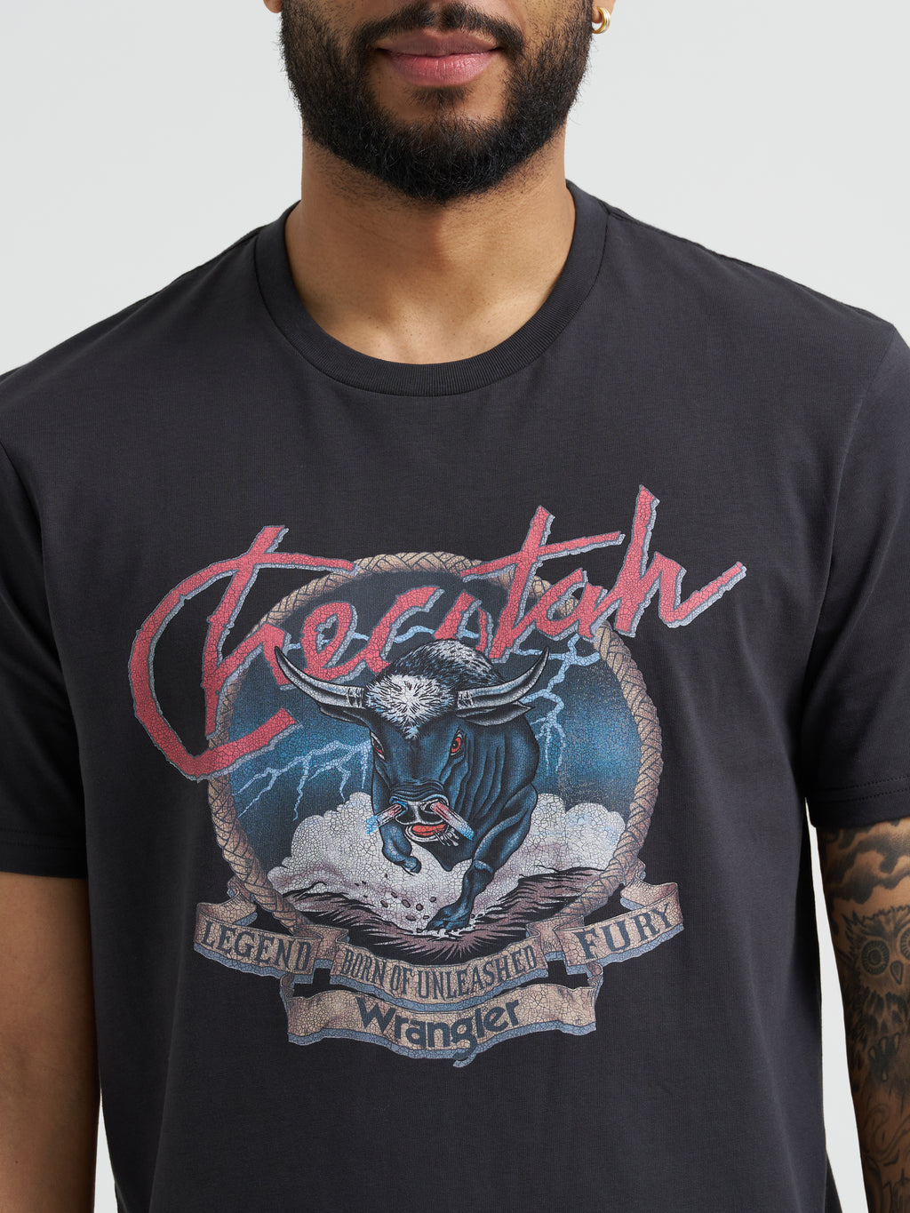 "Unleased Fury" Men's T-shirt by Wrangler