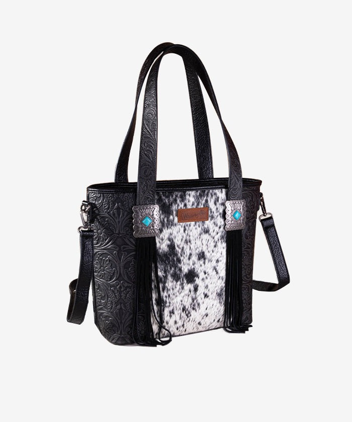 The High Brow Cat Wrangler Purse in Jet Black